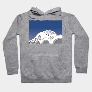 SANTORINI BLUE GALLERY Hoodie